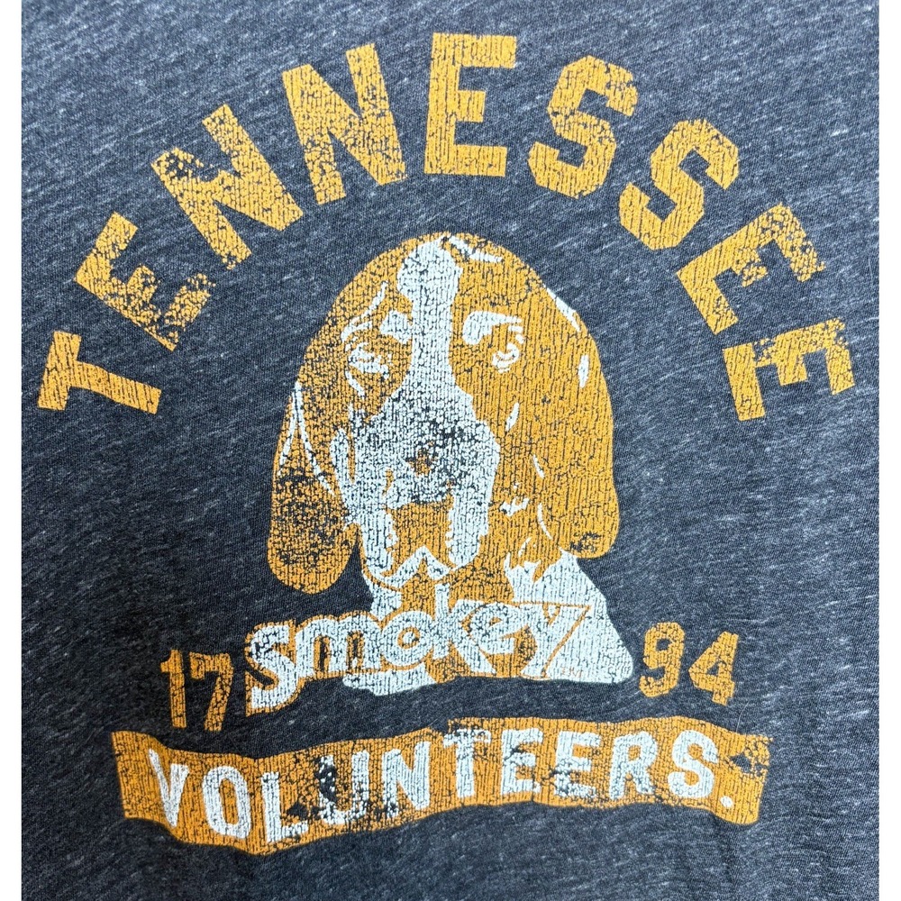 Tennessee Volunteers Dog Graphic Tee S/S Retro Brand Large Collegiate Tri Blend - Picture 2 of 5